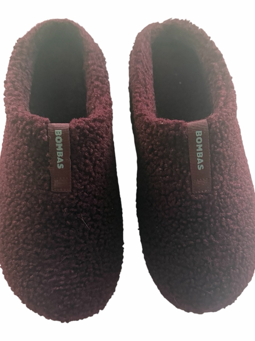 Bombas Burgundy Sherpa Slip-On Slippers